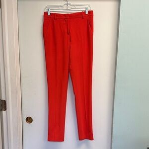 Emilio Pucci Vibrant Red Straight Leg Pants